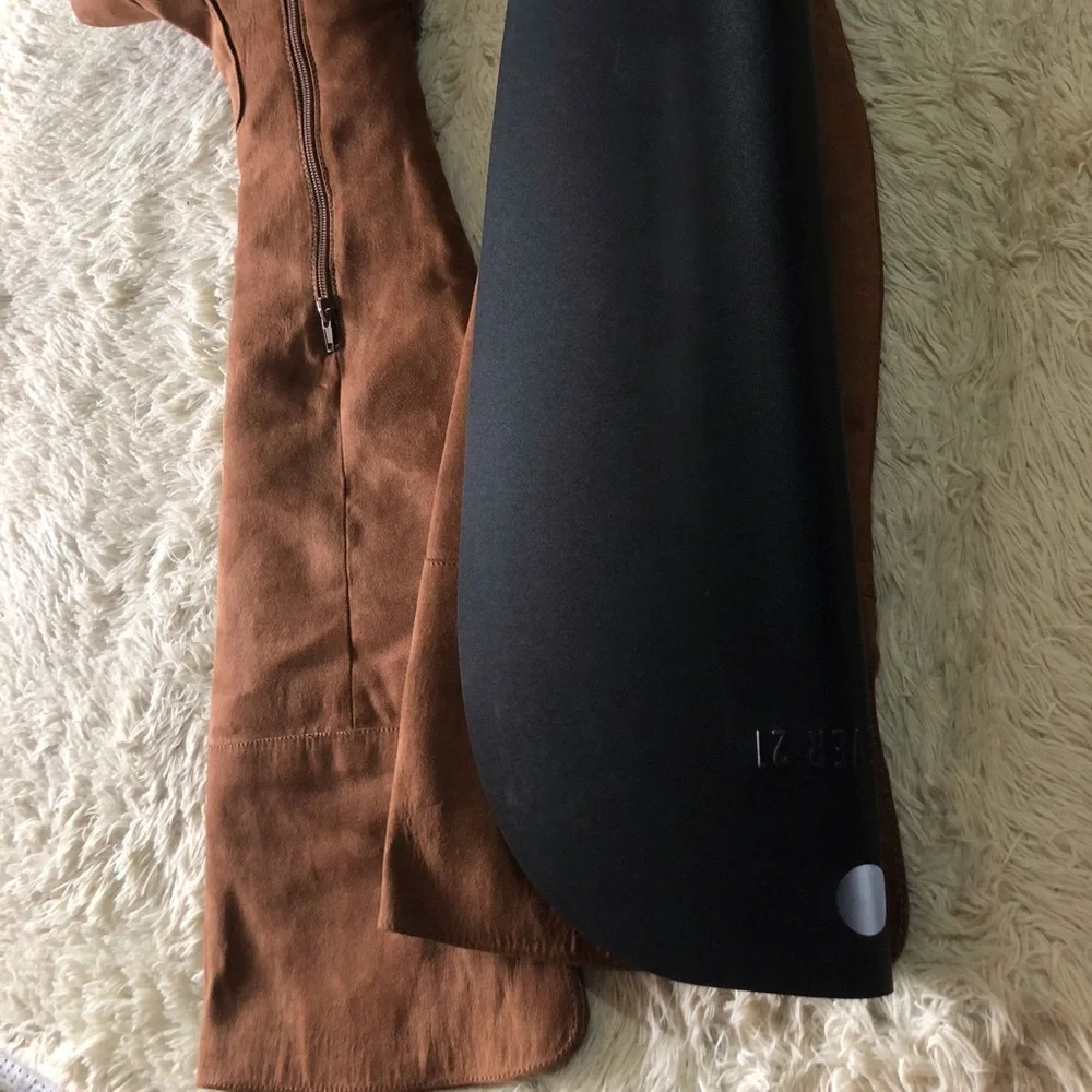 Forever 21 Faux Suede Thigh High Boots - Picture 3 of 14